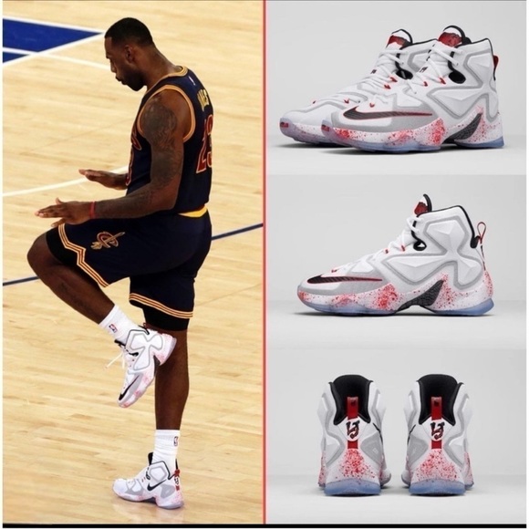NIKE LeBron 13 'Friday the 13th' Hightop Special Edition Sneakers Men’s Youth - Picture 1 of 16